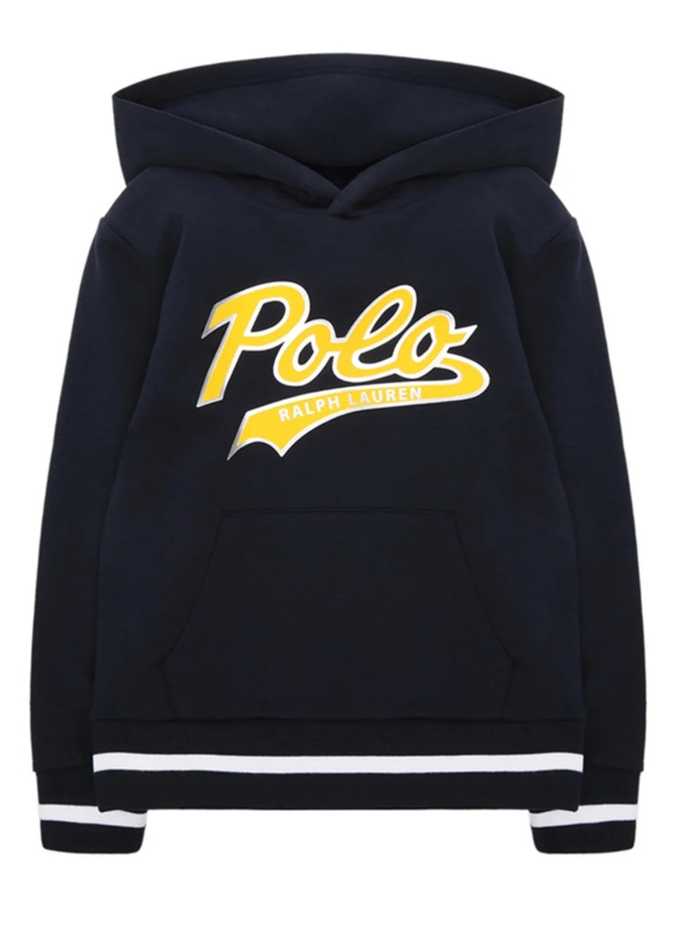 Polo Ralph Lauren XL Men’s Navy Pullover Hoodie Script Cursive Sweater Like New